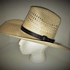 Vintage Western Cowboy Straw Hat Bailey U-Rollit size 6 3/4